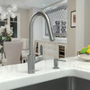 Hansgrohe 04505800 Focus High Arc Kitchen Faucet, 2-Spray Pull-Down, 1.75 GPM in Steel Optic