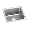 Elkay Lustertone Classic Stainless Steel 17" x 17-1/2" x 7-5/8", Single Bowl Drop-in Sink