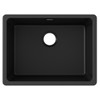 Elkay Quartz Classic 24-5/8" x 18-1/2" x 9-1/2" Single Bowl Undermount Sink Black