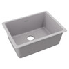 Elkay Quartz Classic 24-5/8" x 18-1/2" x 9-1/2" Single Bowl Undermount Sink Greystone