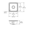Elkay Lustertone Classic Stainless Steel 15" x 15" x 5-1/2", Single Bowl Drop-in Bar ADA Sink