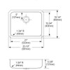 Elkay Lustertone Classic Stainless Steel 23-1/2" x 18-1/4" x 5-3/8" Single Bowl Undermount ADA Sink