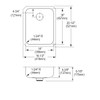 Elkay Lustertone Classic Stainless Steel, 16-1/2" x 20-1/2" x 5-3/8", Single Bowl Undermount ADA Sink w/Perfect Drain