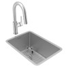 Elkay Crosstown 18 Gauge Stainless Steel 13-1/2" x 18-1/2" x 9" Single Bowl Undermount Bar Sink & Faucet Kit with Bottom Grid & Drain