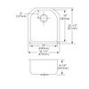 Elkay Lustertone Classic Stainless Steel, 18-1/2" x 20-1/2" x 9-1/2" Single Bowl Undermount Sink