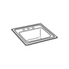 Elkay Lustertone Classic Stainless Steel 15" x 15" x 7-1/8" 1-Hole Single Bowl Drop-in Bar Sink with 2" Drain
