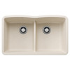 Blanco 443069: Diamond Equal Double Low Divide Sink - Soft White