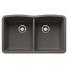 Blanco 443105: Diamond Equal Double Bowl Sink - Volcano Gray