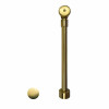 Native Trails DR290-BG Push to Seal Bath Waste & Overflow Drain for Avalon Bathtubs: Brushed Gold