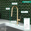 Hansgrohe 72846251 Talis N High Arc Kitchen Faucet, A-Style, 2-Spray Pull-Down, 1.75 GPM in Brushed Gold Optic