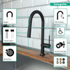 Hansgrohe 72846671 Talis N High Arc Kitchen Faucet, A-Style 2-Spray Pull-Down, 1.75 GPM in Matte Black