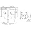 Elkay Dayton Stainless Steel 33" x 22" x 8-1/16" 3-Hole Equal Double Bowl Drop-in Sink and Faucet Kit