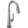 Delta Emmeline 9982T-AR-PR-DST Single Handle Pull Down Bar/Prep Faucet with Touch2O Technology in Lumicoat Arctic Stainless Finish