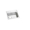 Elkay Lustertone Classic Stainless Steel 19" x 18" x 5-1/2", 3-Hole Single Bowl Drop-in ADA Sink with Left Drain