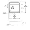 Elkay Lustertone Classic Stainless Steel 19" x 18" x 6-1/2", 0-Hole Single Bowl Drop-in ADA Sink with Left Drain