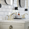 hansgrohe 04813830 Locarno Widespread Faucet 110 with pop-up drain, 1.2 GPM in Polished Nickel