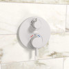 Hansgrohe 15757701 Ecostat S Thermostatic Trim with Volume Control in Matte White