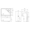Elkay Crosstown 18 Gauge Stainless Steel 25-1/2" x 18-1/2" x 9" Single Bowl Undermount Sink Kit with Filtered Faucet