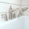 Hansgrohe 04777820 Joleena 4-Hole Roman Tub Set Trim with 1.75 GPM Handshower in Brushed Nickel