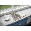 Elkay Lustertone Classic Stainless Steel 17" x 20" x 7-5/8" OS4-Hole Single Bowl Drop-in Sink