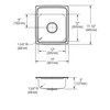 Elkay Lustertone Classic Stainless Steel 15" x 17-1/2" x 5", MR2-Hole Single Bowl Drop-in ADA Sink
