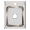Elkay Lustertone Classic Stainless Steel 17" x 22" x 7-5/8", 1-Hole Single Bowl Drop-in Sink