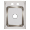 Elkay Lustertone Classic Stainless Steel 17" x 22" x 7-5/8" 2-Hole Single Bowl Drop-in Sink