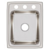 Elkay Lustertone Classic Stainless Steel 17" x 22" x 7-5/8", 3-Hole Single Bowl Drop-in Sink