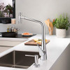 Hansgrohe 73822001 Metris Select Prep Kitchen Faucet, 2-Spray Pull-Out, 1.75 GPM in Chrome