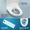 Toto C5 Elongated Electronic Washlet Bidet Toilet Seat with PREMIST, EWATER+, Wand Cleaning, and SoftClose Seat in Sedona Beige