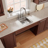 Elkay Lustertone Classic Stainless Steel 17" x 22" x 5-1/2" 3-Hole Single Bowl Drop-in ADA Sink