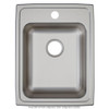 Elkay Lustertone Classic Stainless Steel 17" x 22" x 6", 3-Hole Single Bowl Drop-in ADA Sink