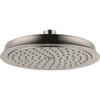 Hansgrohe 26924821 Raindance Classic Showerhead 180 1-Jet Rain, 1.75 GPM in Brushed Nickel