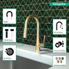 Hansgrohe 72815251 Talis S Prep Kitchen Faucet, 2-Spray Pull-Down, 1.75 GPM in Brushed Gold Optic