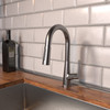 Hansgrohe 72815341 Talis S Prep Kitchen Faucet, 2-Spray Pull-Down, 1.75 GPM in Brushed Black Chrome