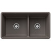 Blanco 443117: Precis Reversible 1-3/4 Low Divide Sink - Volcano Gray