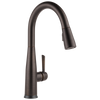 Delta Essa: VoiceIQ Single Handle Pull-Down Faucet with ToucH2O Technology Venetian Bronze