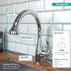 Hansgrohe 04066000 Allegro E Gourmet High Arc Kitchen Faucet, 2-Spray Pull-Down, 1.75 GPM in Chrome