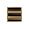 Infinity Drain 5" x 5" ND 5-3I SB Center Drain Kit: Satin Bronze
