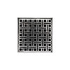 Infinity Drain 5" x 5" VD 5-3A PS Center Drain Kit: Polished Stainless