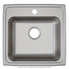 Elkay Lustertone Classic Stainless Steel 19-1/2" x 19" x 5-1/2", 0-Hole Single Bowl Drop-in ADA Sink