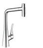 Hansgrohe 73820001 Metris Select High Arc Kitchen Faucet, 2-Spray Pull-Out, 1.75 GPM in Chrome