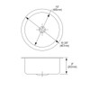 Elkay Lustertone Classic Stainless Steel 18-3/8" x 18-3/8" x 8", Single Bowl Undermount Sink Kit