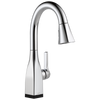 Delta Mateo 9983T-DST Single Handle Pull-Down Bar / Prep Faucet with TouchO Technology in Chrome Finish