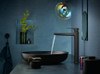 Hansgrohe 32513341 Metropol Single-Hole Faucet 260 with Lever Handle, 1.2 GPM in Brushed Black Chrome