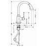 Hansgrohe 04215800 Talis C High Arc Kitchen Faucet, 2-Spray Pull-Down, 1.75 GPM in Steel Optic