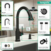 Hansgrohe 04215670 Talis C High Arc Kitchen Faucet, 2-Spray Pull-Down, 1.75 GPM in Matte Black