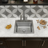 Elkay Lustertone Classic Stainless Steel 19-1/2" x 19" x 7-1/2", 0-Hole Single Bowl Drop-in Sink with Perfect Drain