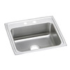Elkay Lustertone Classic Stainless Steel 22" x 19-1/2" x 4" 1-Hole Single Bowl Drop-in ADA Sink
