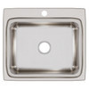Elkay Lustertone Classic Stainless Steel 25" x 22" x 8-1/8", 1-Hole Single Bowl Drop-in Sink